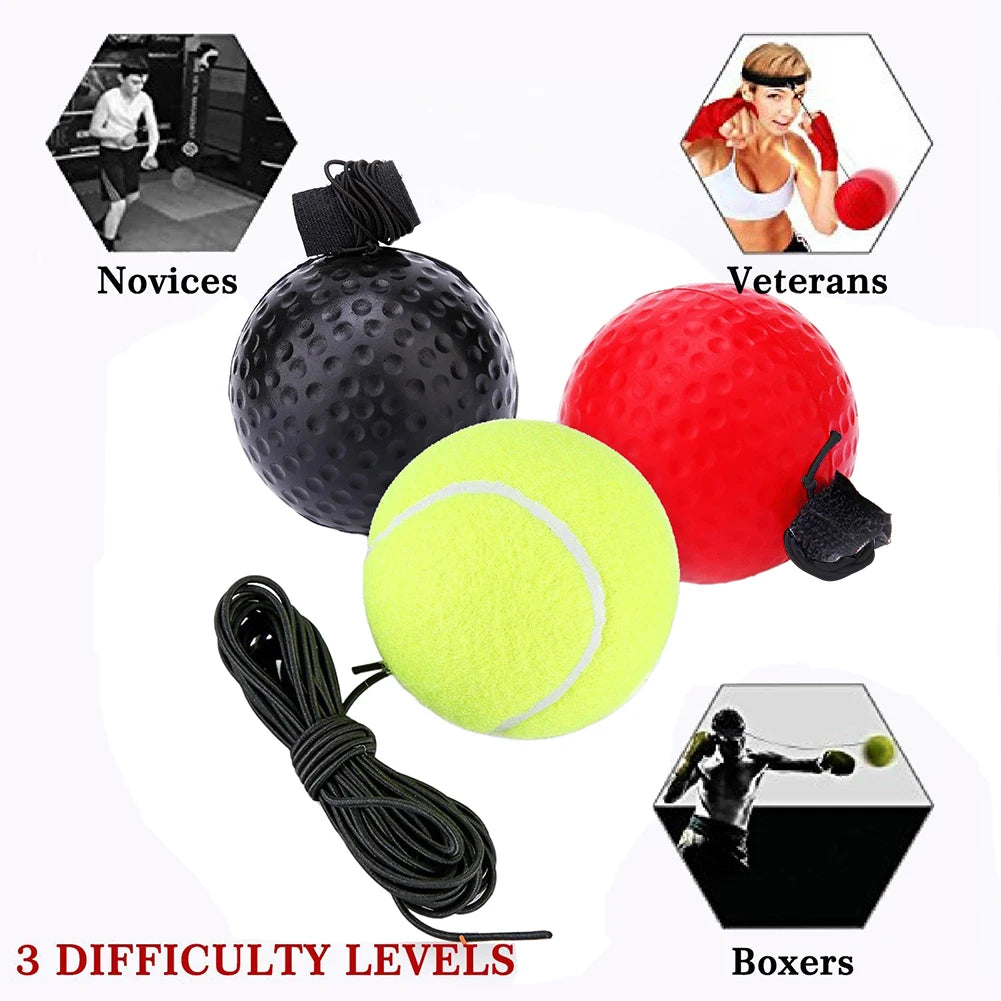 Rubber Boxing Speed Ball Headband