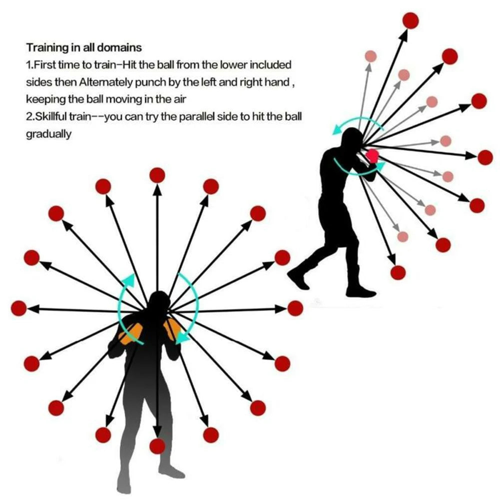 Rubber Boxing Speed Ball Headband